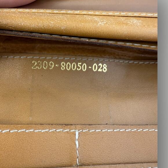 Vintage Fendi Pequin Stripe Canvas & Leather Wallet - Picture 4 of 16